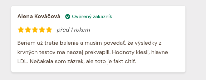 cholesterum zkušenost